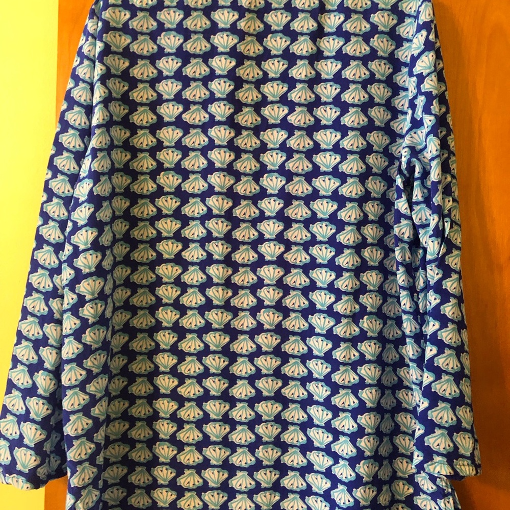 Lilly Pulitzer Silk Blue and Pink Tunic Top - Picture 5 of 8